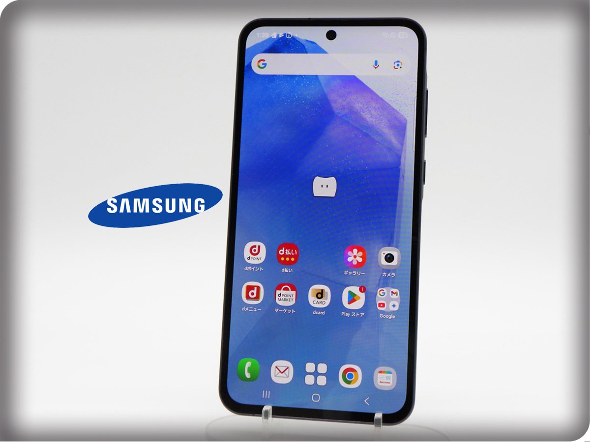 ■美品■SAMSUNG/サムスン■Aランク■Galaxy A55 5G/128GB/SC-53E/SIMフリー/バッテリー80%以上/初期化済み/オーサムネイビー/zhh261m
